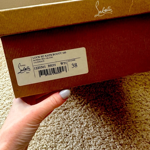 Christian Louboutin Lock So Kate 100 Suede Ankle Boots - Picture 7 of 8